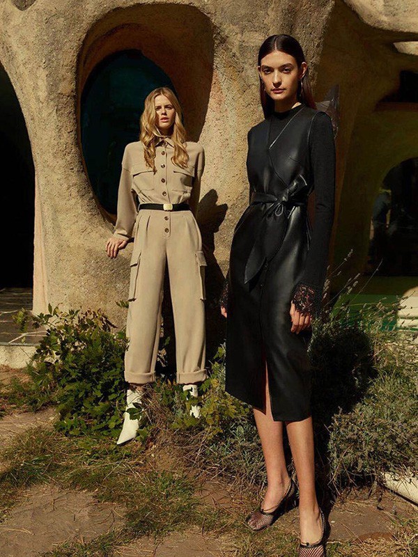 漫多姿2020秋冬季黑色长款马夹