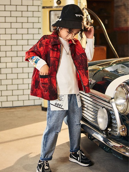 麦哈·派2020春夏季红色印花外套