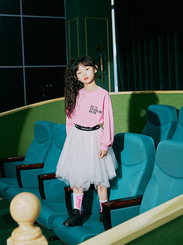 SUNTLAB2020秋冬季粉色字母卫衣