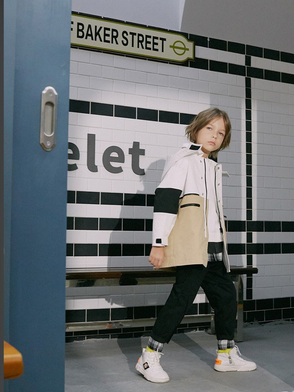 SUNTLAB2020秋冬季拼色宽松外套