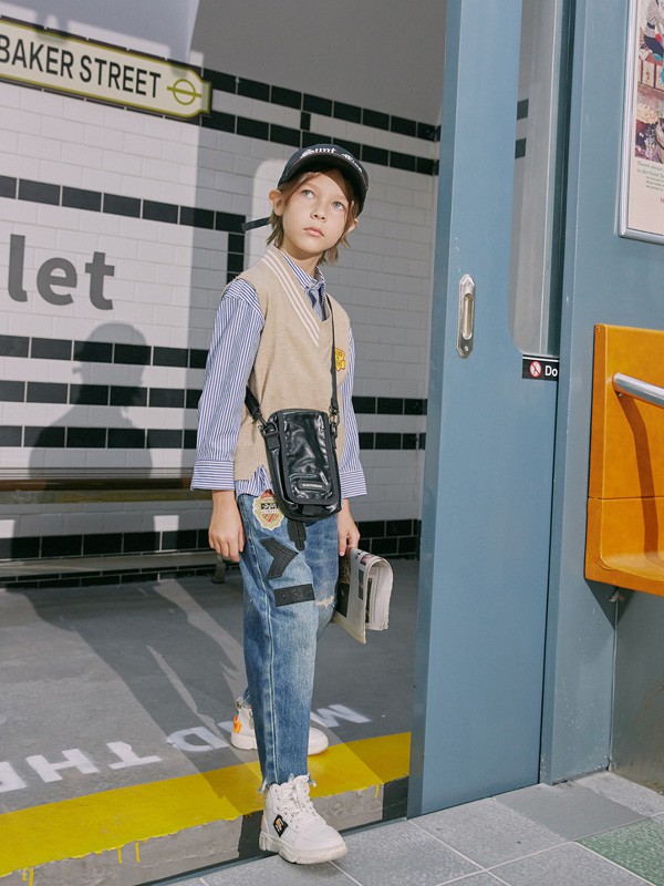 SUNTLAB2020秋冬季蓝色条纹衬衫