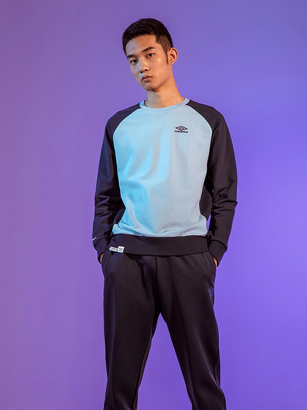 茵宝运动装2020秋冬季拼色撞色上衣