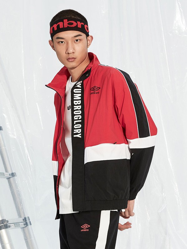 茵宝运动装2020秋冬季拼色撞色外套