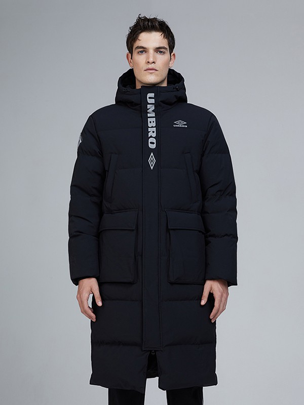 茵宝运动装2020秋冬季黑色印花羽绒服