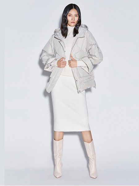 臻色调2020春夏季银色纯色羽绒服