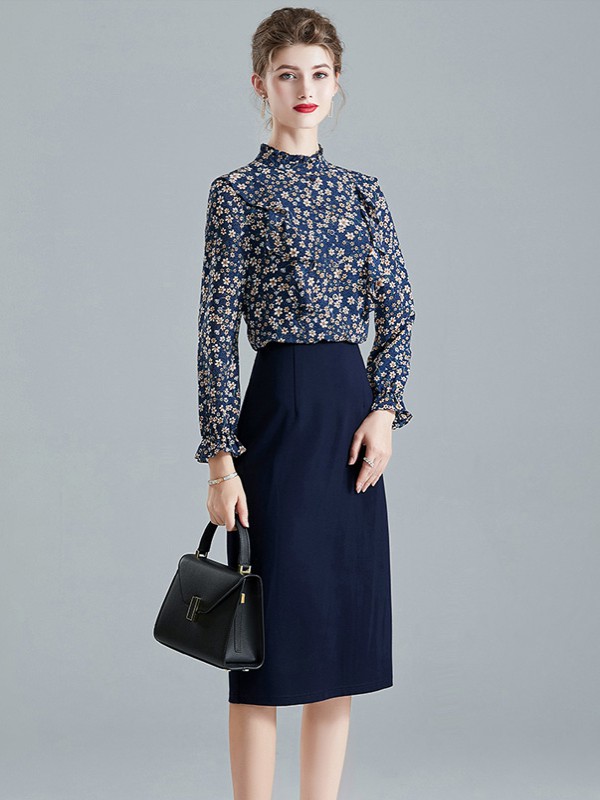 水墨青华2020秋冬装女装