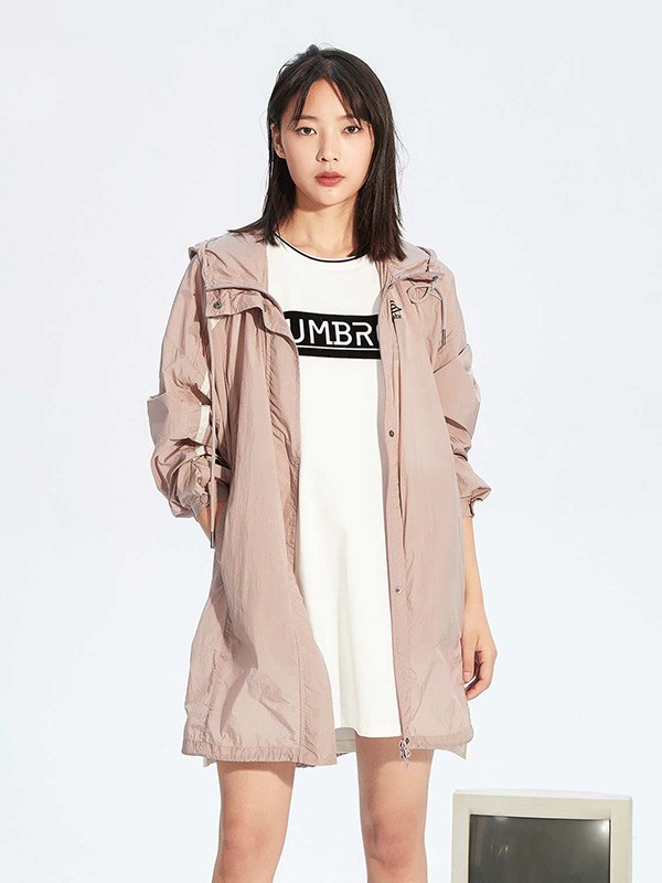 茵宝2020春季粉色纯色外套