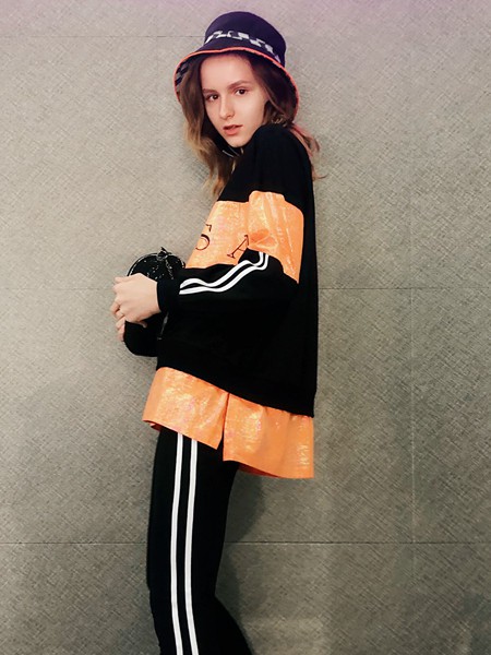 艾卓拉2020春夏季糖果色拼接T恤