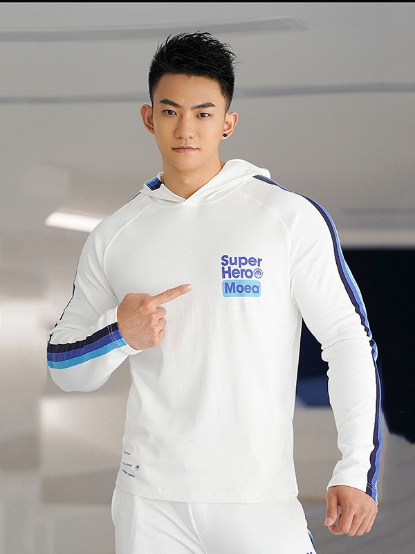 墨立方2020秋季白色撞色卫衣