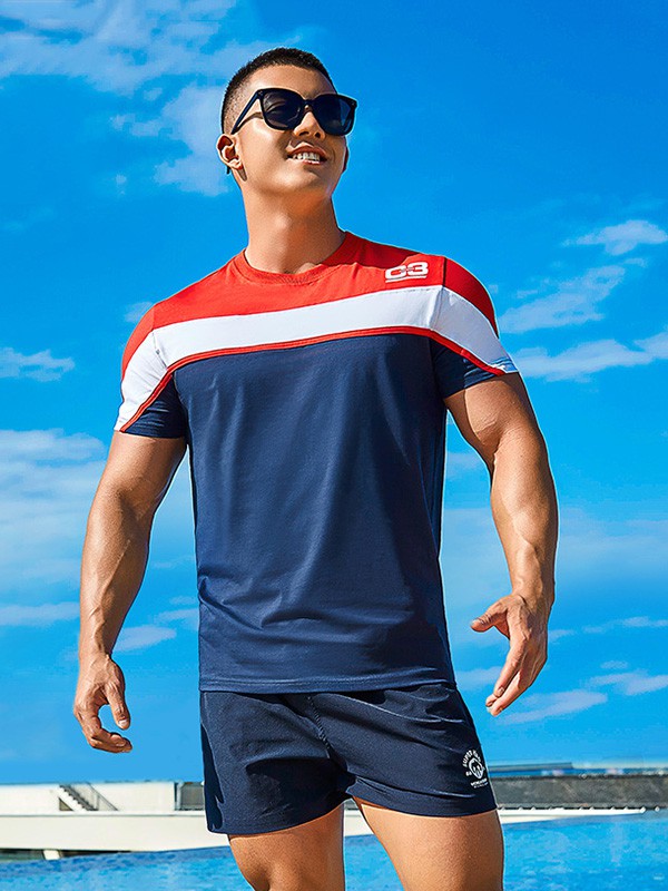 墨立方2020夏季拼色撞色T恤