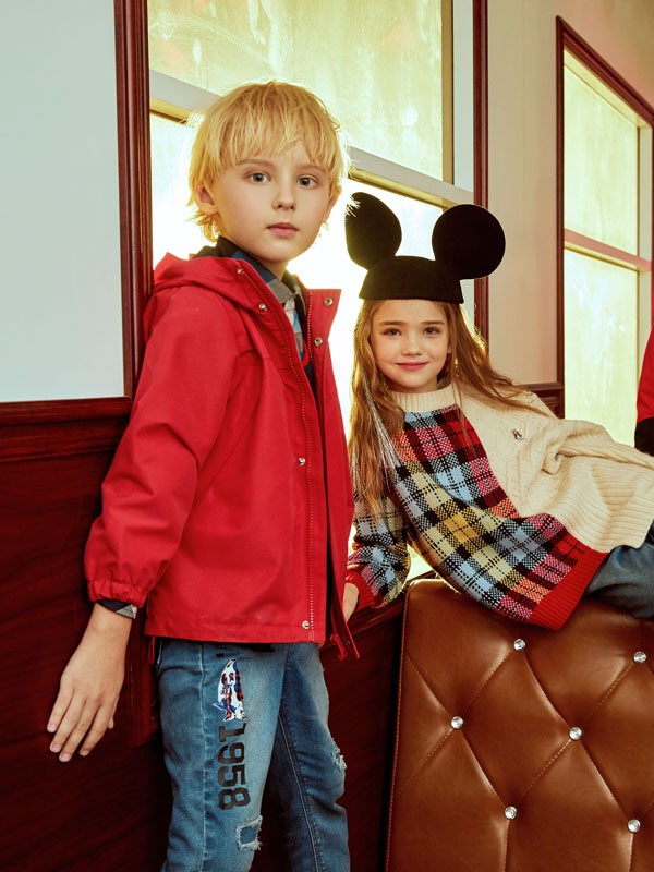 暇步士2020秋冬季红色纯色外套