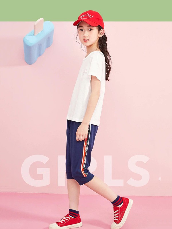 男生女生童装2020夏季白色纯色T恤