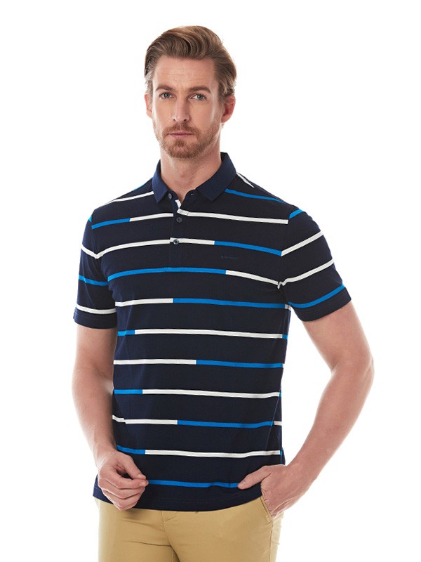 梦特娇包包2020夏季藏蓝色条纹