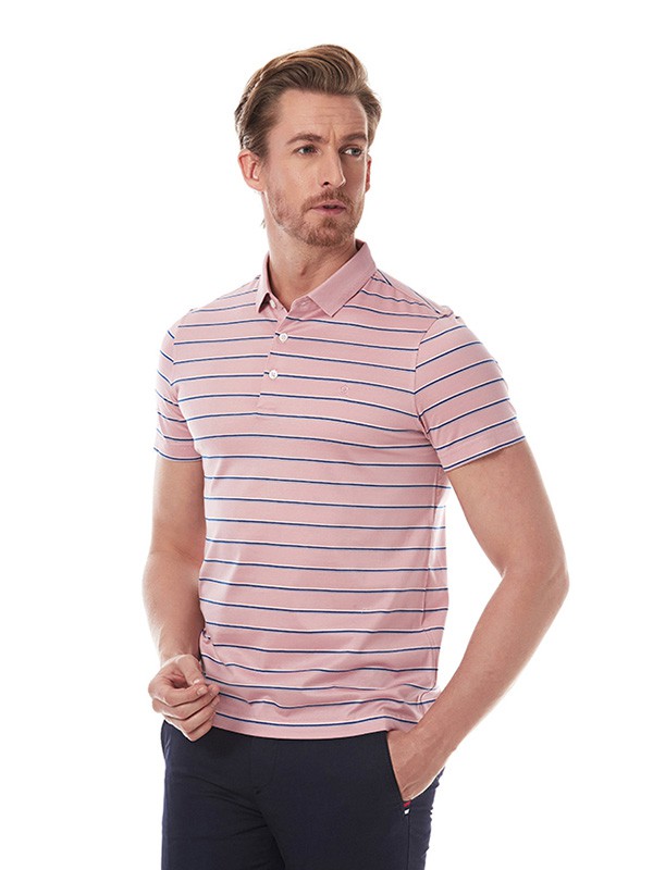 梦特娇包包2020夏季粉色条纹T恤