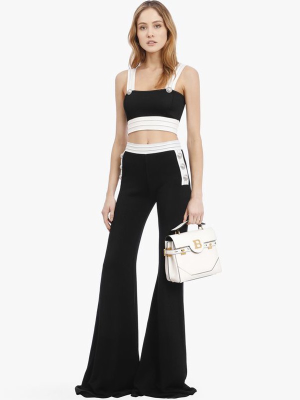 巴尔曼2020春夏季拼色高腰套装