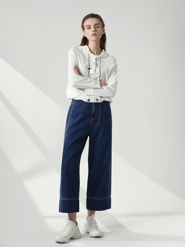 路卡西2020春夏季白色纯色卫衣