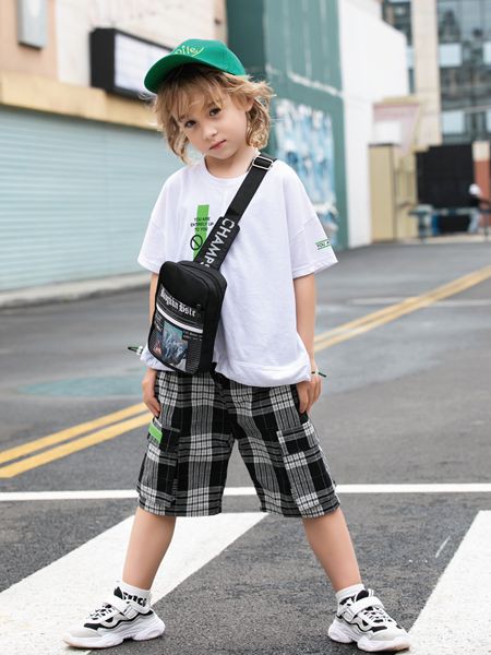 巴迪小虎2020夏季白色印花T恤