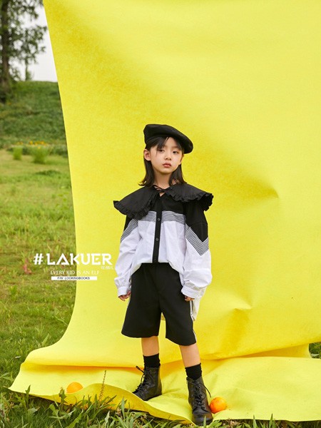 拉酷儿2019秋冬季拼色宽松衬衫