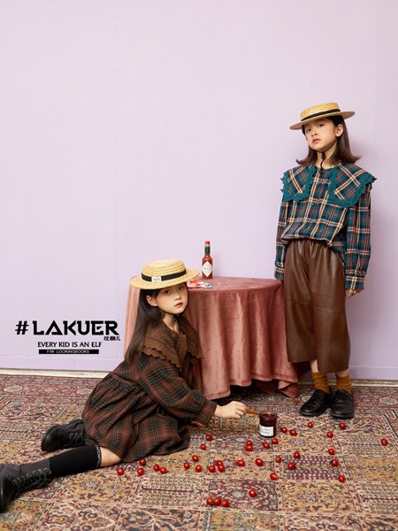 拉酷儿2020秋冬季绿色格子衬衫