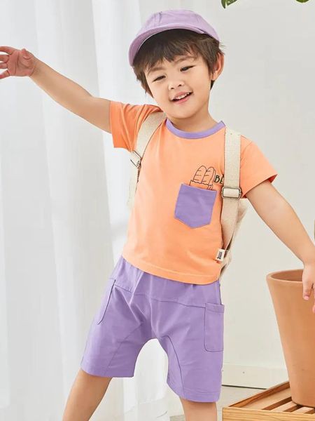 衣拉拉2020春夏季橙色印花T恤