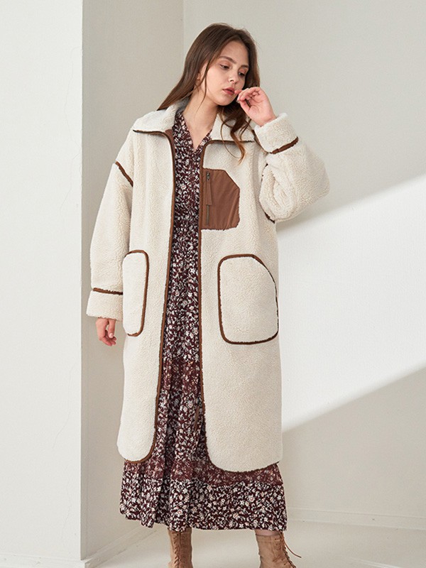 星期四女装2020秋季白色撞色外套