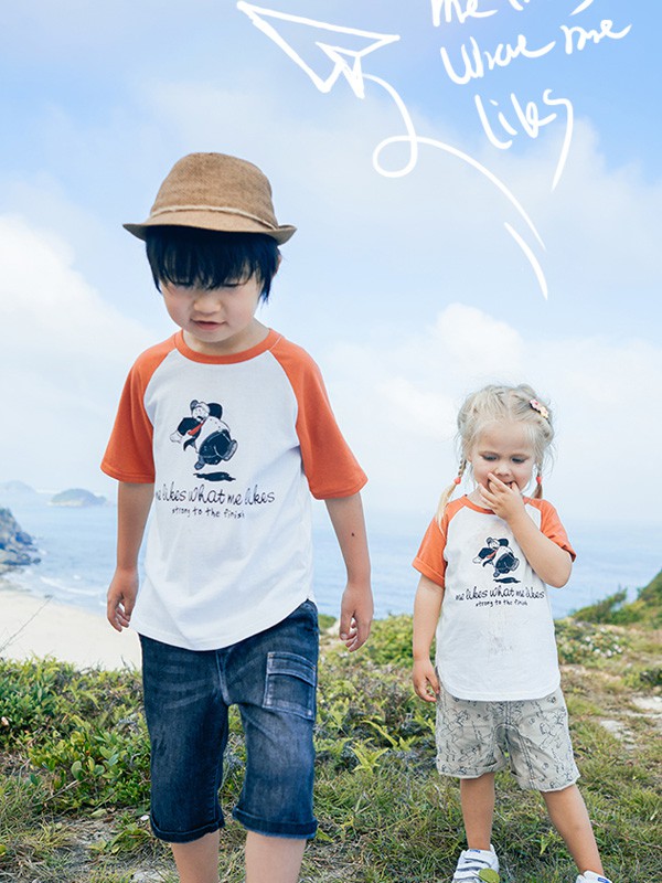 辣妈当家2020春夏季拼色印花T恤