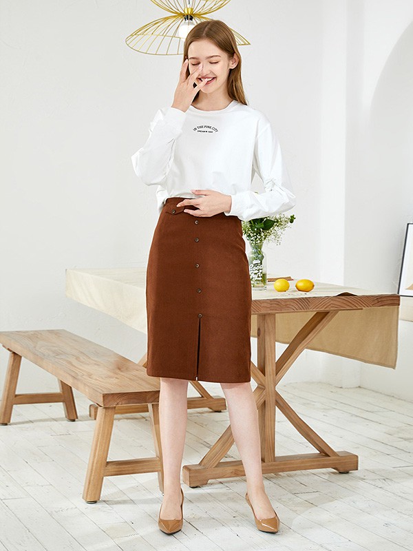 朵以2020秋季白色印花上衣