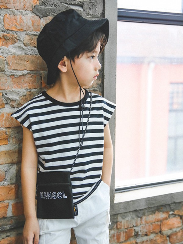 马丘比丘2020春夏季黑色条纹T恤