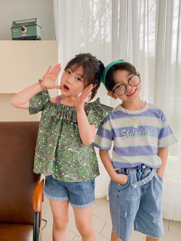 马丘比丘2020春夏季拼色条纹T恤