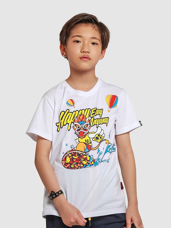 HEA2020秋冬季白色印花T恤