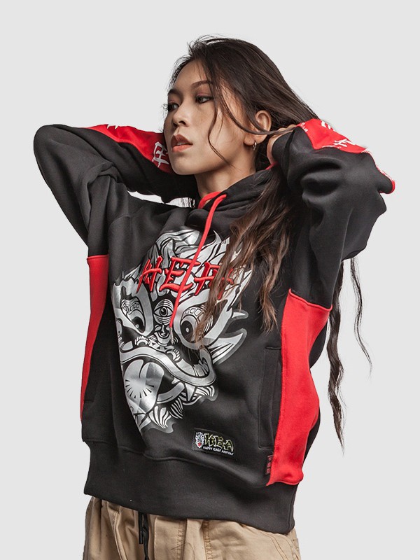 HEA2020秋冬季黑色印花卫衣