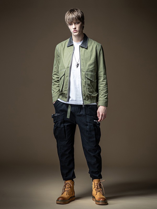 品立2020秋冬季绿色宽松外套