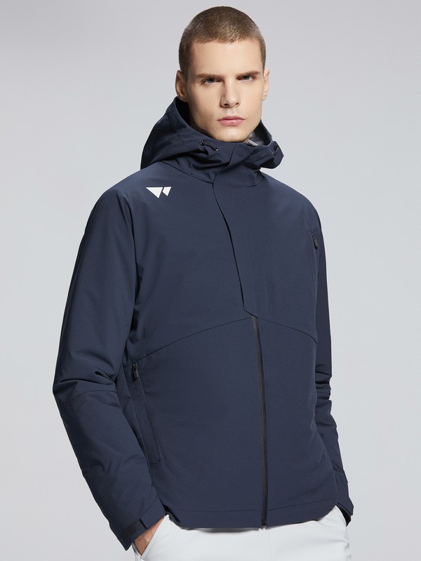 七匹狼男装2020秋冬季藏蓝色宽松外套