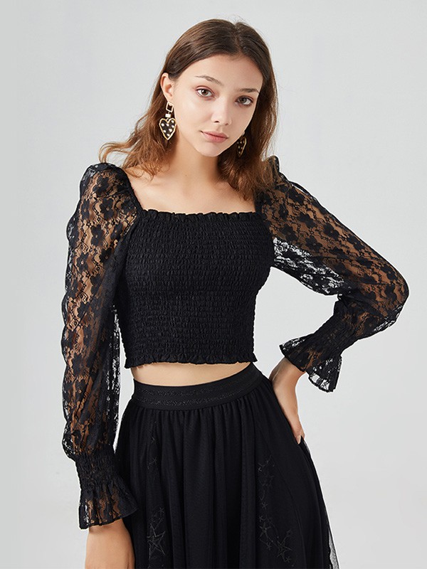 摩凡女装2020秋冬季黑色纯色上衣