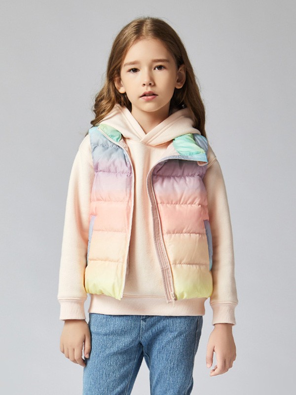 MITTI2020秋冬季拼色渐变马夹