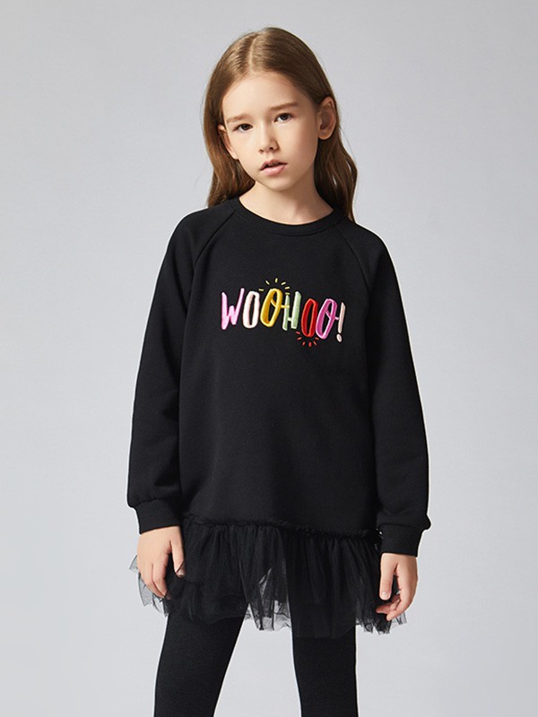 MITTI2020秋冬季黑色拼接上衣