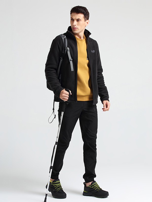 狼爪运动装2020秋冬季黑色印花外套