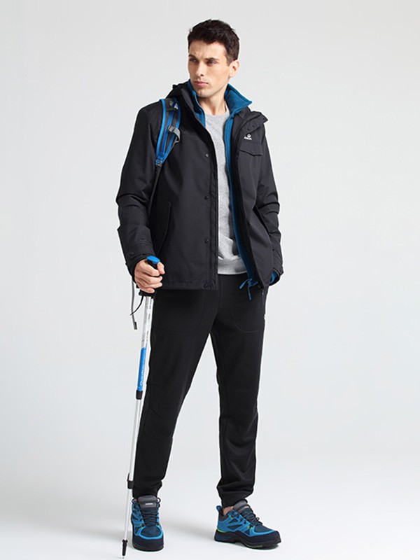 狼爪运动装2020秋冬季黑色印花外套