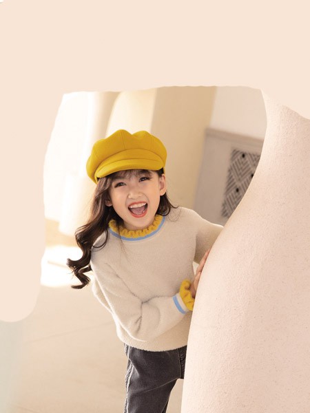 德蒙斯特2020秋冬季灰色木耳边毛衣