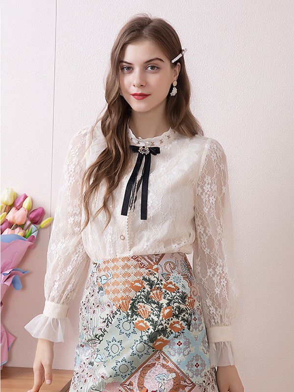 郁香菲2020秋冬季黄色纱网衬衫