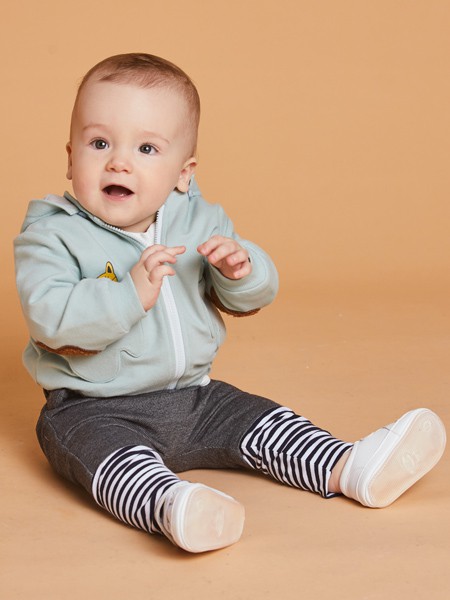 可拉比特2020秋冬季绿色印花外套