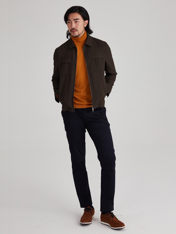 汉尼2020秋冬季棕色长款外套