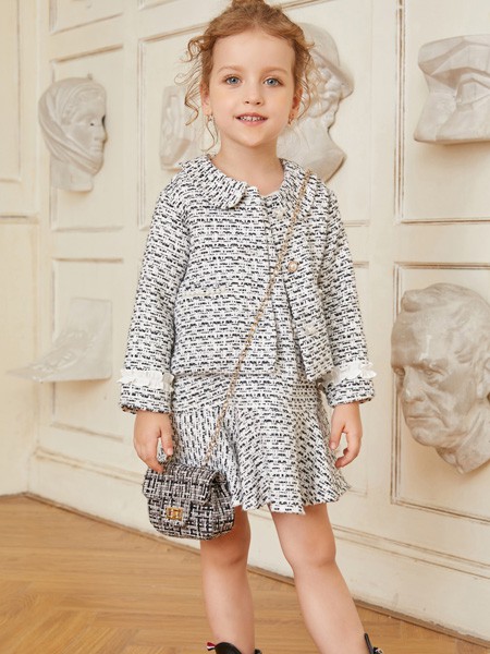 啾比乐2020秋冬季灰色纯色套装