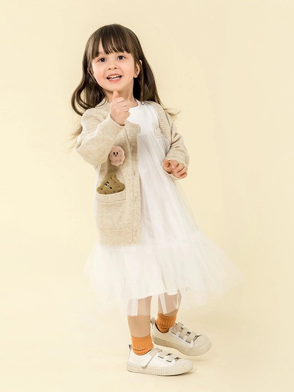 豆豆衣橱2020秋冬季米色外套