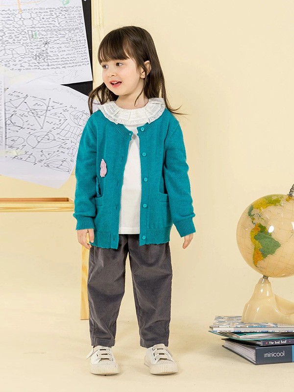 豆豆衣橱2020秋冬季绿色宽松外套