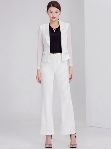 迪丝爱尔2020春夏季白色纯色外套