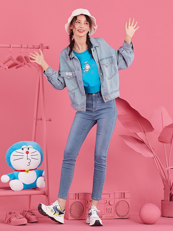 CacheCache女装2020秋冬季灰色印花外套