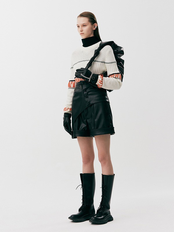 YOUPPIE!女装2020秋冬季黑色纯色短裤