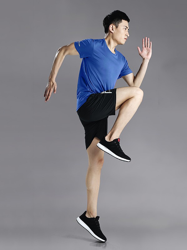 路伊梵运动装2020春夏季蓝色T恤