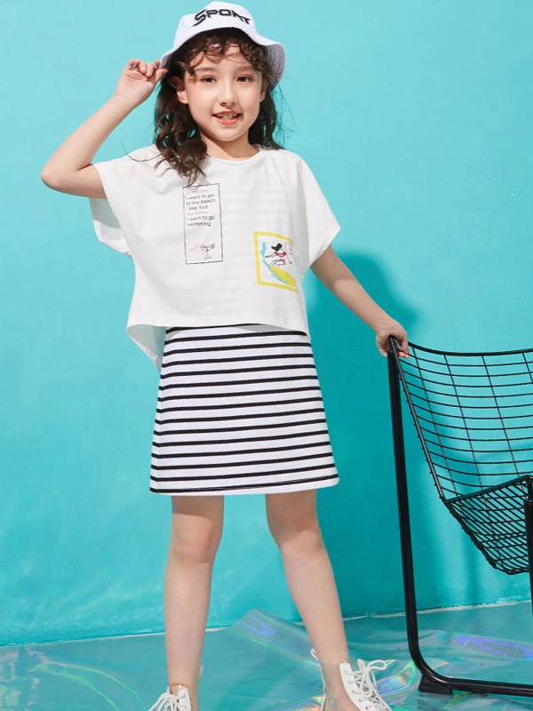 唯思凡2020春夏季白色印花T恤